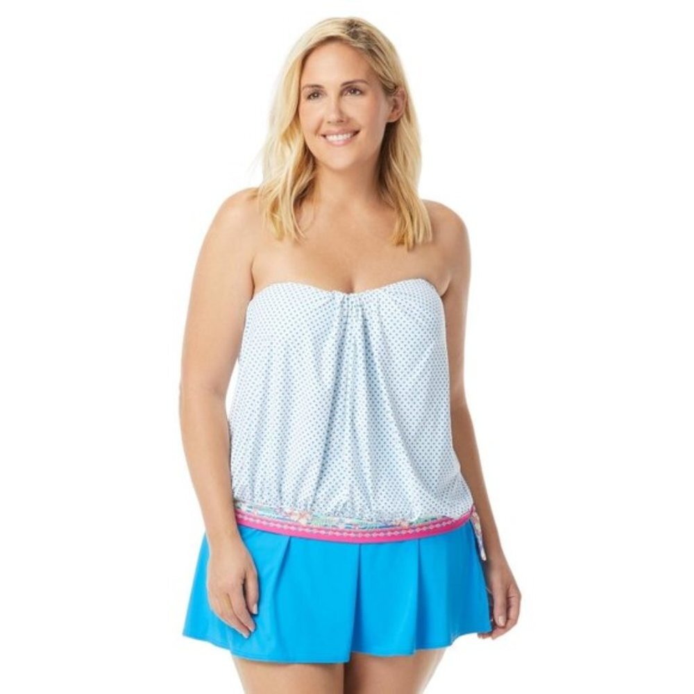NWT Coco Reef Grace Blouson Bra Sized Tankini Pllus 22W 44D